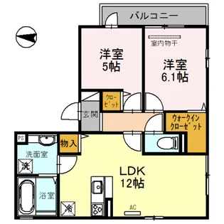 サニーコート横沼【2階】の間取り