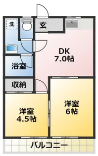 青山マンション【3階】の間取り