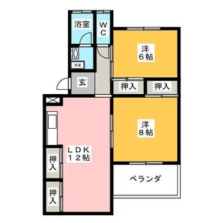 ウインドヒルズ恵那・中央【3階】の間取り