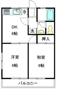 シティハイム新和【2階】の間取り