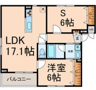 住夢野田【3階】の間取り