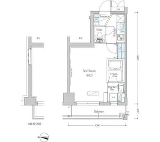 アーバネックス清澄白河II WEST棟【4階】の間取り