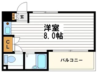 センエイ谷四【5階】の間取り