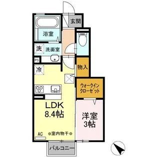シープタウン A【1階】の間取り