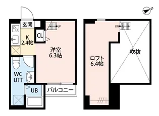 ラブリーレジデンス相模原【2階】の間取り