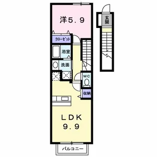ウッディ・コートIII【2階】の間取り