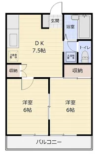 カームハイツ【2階】の間取り