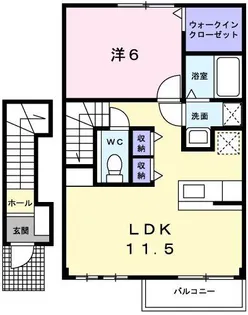 サニーパレスD【2階】の間取り