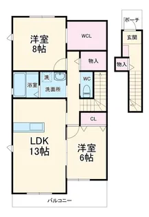 カサヴェルデ【1階】の間取り