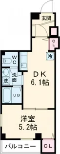 レピュア住吉レジデンス【1階】の間取り