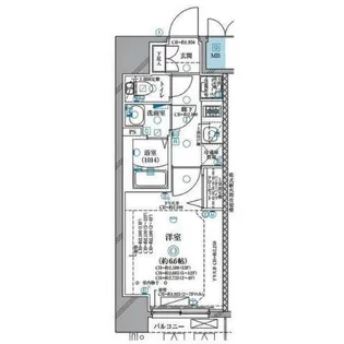 ディアレイシャス名古屋太閤通【1階】の間取り