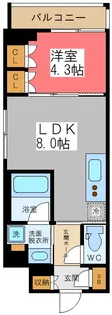 プラウドフラット渋谷笹塚【6階】の間取り