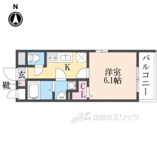 リコルテ稲野【3階】の間取り