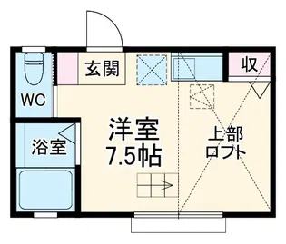 GAタウン南太田A棟【2階】の間取り