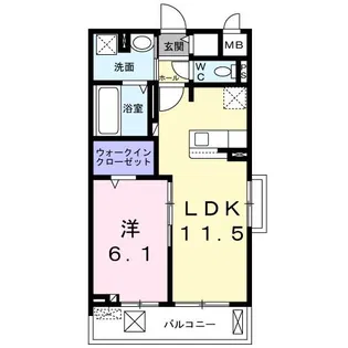 ヴェーネレア【3階】の間取り