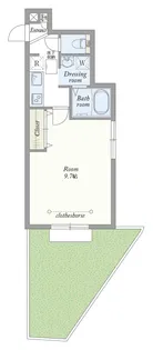 クオーレ白糸台【1階】の間取り