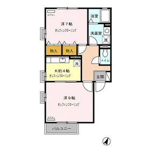 sejour遊岳C【2階】の間取り