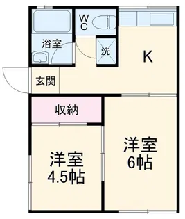 柏木第二ハイツ【1階】の間取り