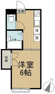 カメリアハイツ【1階】の間取り