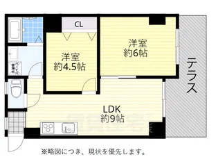 ミ・ピアーチェ 西住之江【1階】の間取り