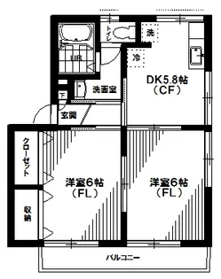 ウェル【2階】の間取り