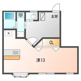 ノーブルハイム【1階】の間取り