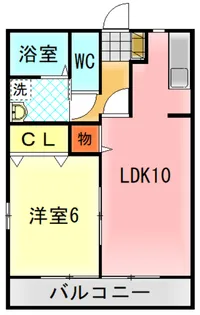 上三川ハイム【2階】の間取り