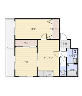 シーニックハイツ【4階】の間取り