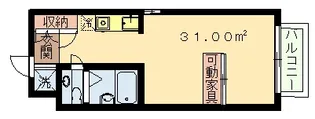 東京都世田谷区代田5【マンション】の間取り