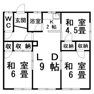 オリーブハウス6【1階】の間取り