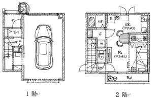 埼玉県越谷市東越谷1【一戸建】の間取り