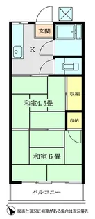 栄ハイツ【2階】の間取り