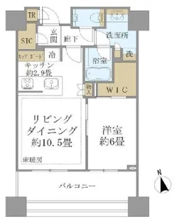 白金ザ・スカイ東棟【22階】の間取り