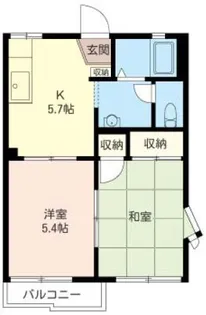 ラフィーネカズチャ【2階】の間取り