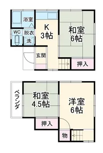 千葉県市川市曽谷4【一戸建】の間取り