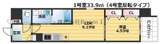 レオングラン本町橋【6階】の間取り
