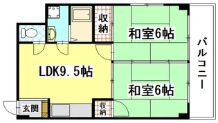 セシール茜【4階】の間取り