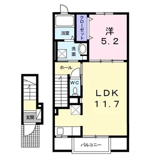 プランドールA【2階】の間取り