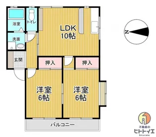 龍ヶ原ハイツ【1階】の間取り