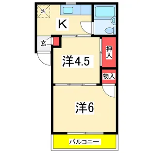 2Kの間取り画像