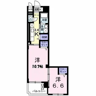 新潟県新潟市中央区和合町1【マンション】の間取り