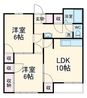 アピア八幡【2階】の間取り