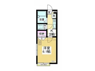 レオパレス ソレーユI【2階】の間取り