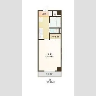 エルスタンザ河原町【2階】の間取り