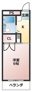 コスモ中浜【3階】の間取り