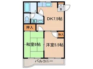 スペリアル吉田【2階】の間取り