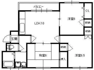 コーポ山本【1階】の間取り