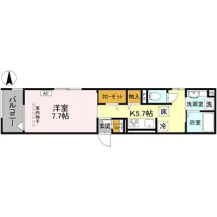 LaMaison表町【1階】の間取り