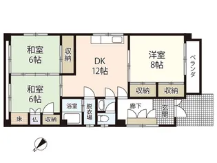 曽根ビル【2階】の間取り