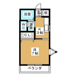 ハポネス雅【2階】の間取り